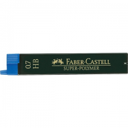 Grafity do ołówka Super Polymer Faber-Castell - 0,7 HB / 12 szt