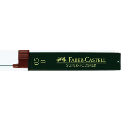 Grafity do ołówka Super Polymer Faber-Castell - 0,5 B / 12 szt