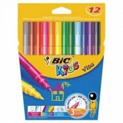 Pisaki Bic Kids Visa - 12 kolorów