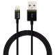 Kabel Leitz Complete ze złączem Lightning na USB, 1m - czarny