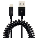 Kabel spiralny Leitz Complete ze złączem Lightning na USB, 1m - czarny