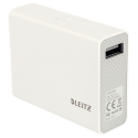 Ładowarka podróżna Leitz Complete 6000mAh ze złączem USB - biała