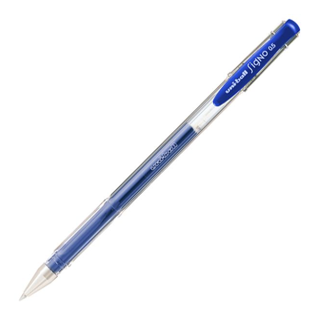Długopis żelowy Uni UM-100 - niebieski