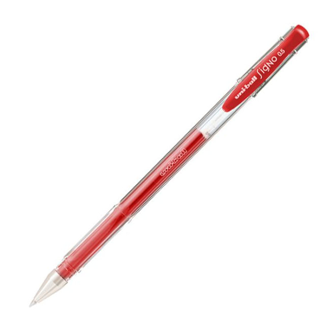 Długopis żelowy Uni UM-100 - czerwony