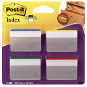 Zakładki indeksujące 3M Post-it (686-A1) PP, wygięte, 50,8x38mm, 4x6k - mix kolorów