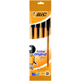 Długopis Bic Cristal Original fine czarny - 4sztuki