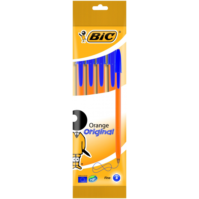 Długopis Bic Orange niebieski - 4 sztuki