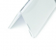 Identyfikator stołowy z akrylu 52/104x100 mm / 10 szt