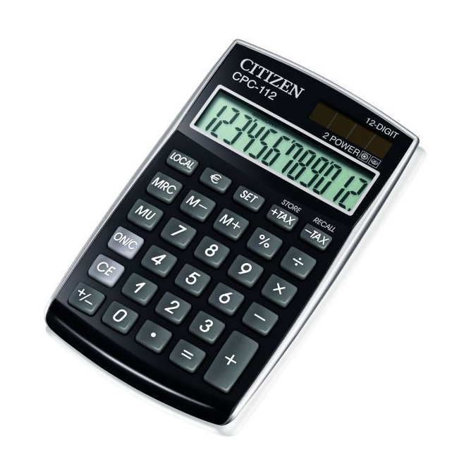 Kalkulator Citizen CPC-112BK - czarny