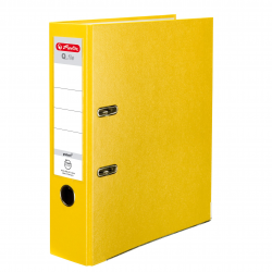 Segregator A4 Herlitz Q.file - 8cm - żółty
