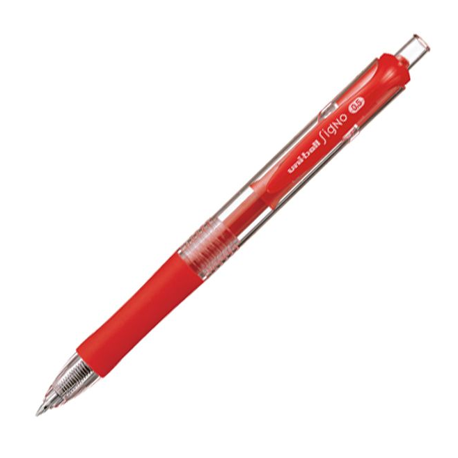 Długopis żelowy Uni UMN-152 - czerwony