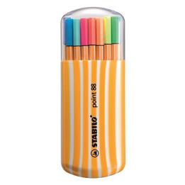 Cienkopis Stabilo Point 88 Zebrui - 20 kolorów w etui 