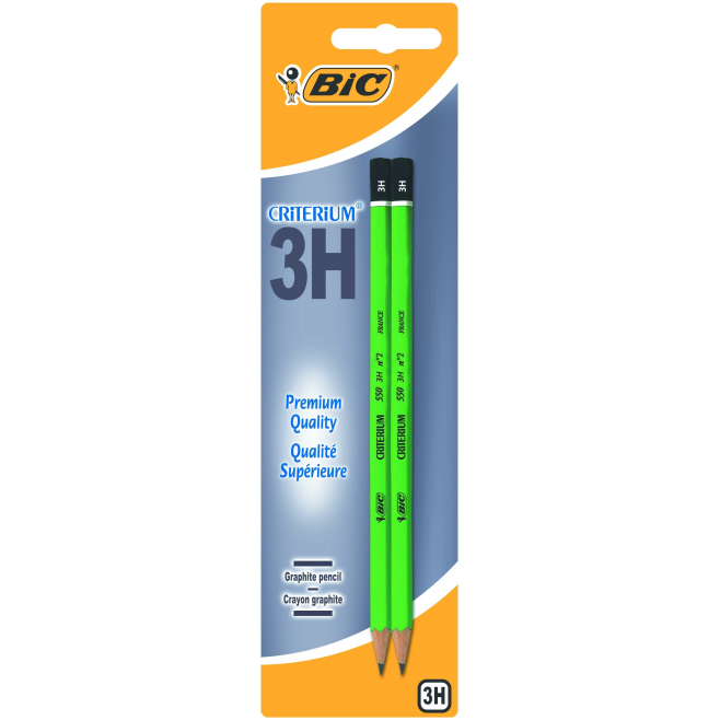 Ołówek Bic Criterium 550 - 3H - 2 sztuki