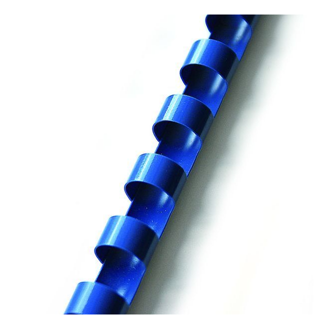Grzbiety plastikowe do bindowania 12,5mm/100szt. - niebieskie