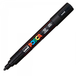 Marker z farbą plakatową Uni POSCA PC-5M - czarny