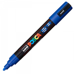 Marker z tuszem pigmentowym Uni POSCA PC-5M - niebieski