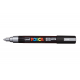 Marker z tuszem pigmentowym Uni POSCA PC-5M - srebrn