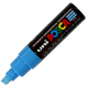 Marker z farbą plakatową Uni POSCA PC-8K - jasnoniebieski