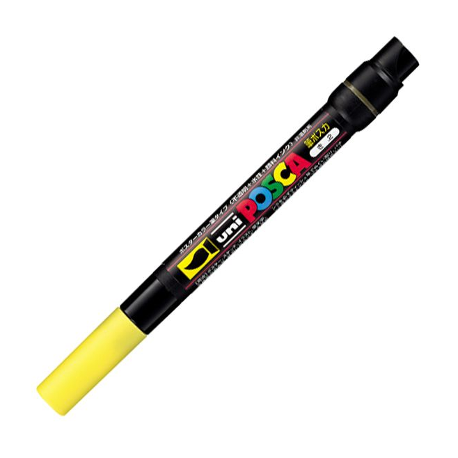 Marker z farbą plakatową Uni POSCA PCF-350 - żółty