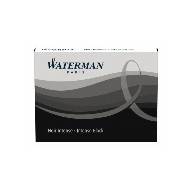 Naboje Waterman długie (8 szt.) - kolor czarny