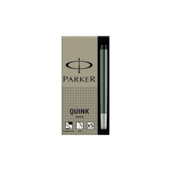 Naboje Parker Quink długie (5 szt.) - kolor czarny