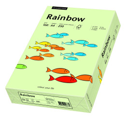 Papier kolorowy Rainbow A4 160g/250ark., nr 72 - blado zielony