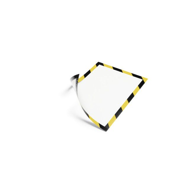Ramka magnetyczna  Duraframe Magnetic Security A4 - żółto-czarna / 5 szt.
