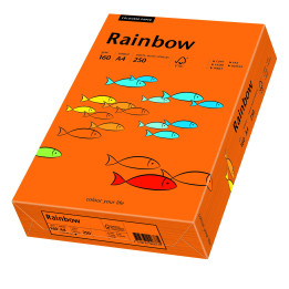 Papier kolorowy Rainbow A4 160g/250ark., nr 26 - pomarańczowy ciemny