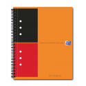 Kołonotatnik Oxford Activebook z tagami B5 w linie - pomarańczowy