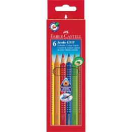 Kredki ołówkowe Faber Castell Jumbo Grip - 6 kolorów