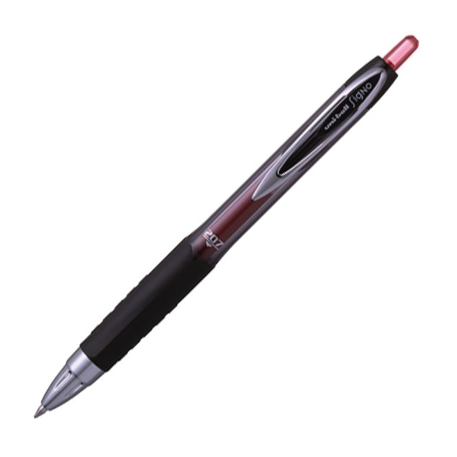 Długopis żelowy Uni UMN-207 - czerwony