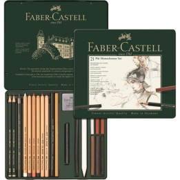 Zestaw ołówków i grafitów Faber-Castell Pitt Graphite - 21 elementów