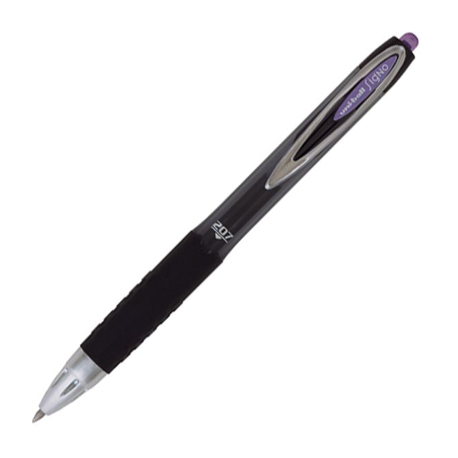 Długopis żelowy Uni UMN-207 - fioletowy