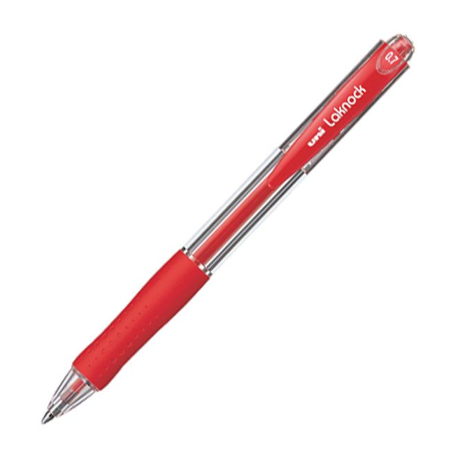 Długopis Uni Laknock SN-100 - czerwony