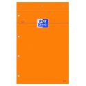 Blok notatnikowy Oxford Everyday A4+ w kratkę - pomarańczowy