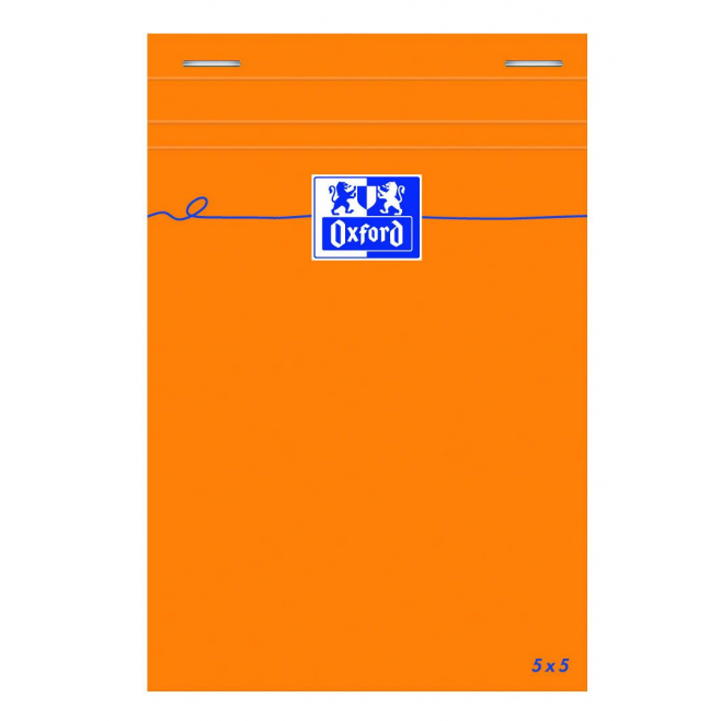Blok notatnikowy Oxford Everyday A6 w kratkę - pomarańczowy