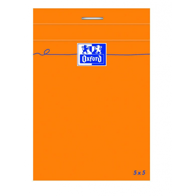 Blok notatnikowy Oxford Everyday A7 w kratkę - pomarańczowy