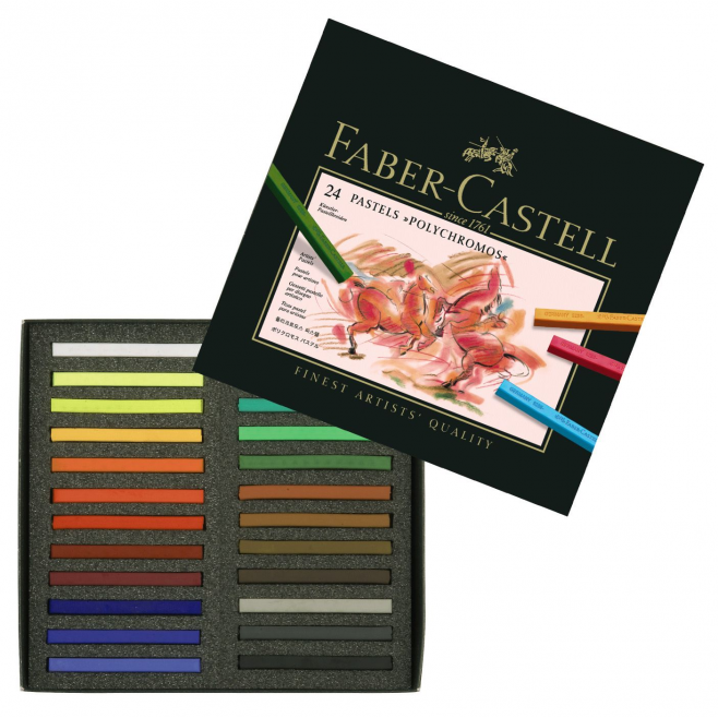 Pastele suche Faber-Castell POLYCHROMOS - 24 kolory
