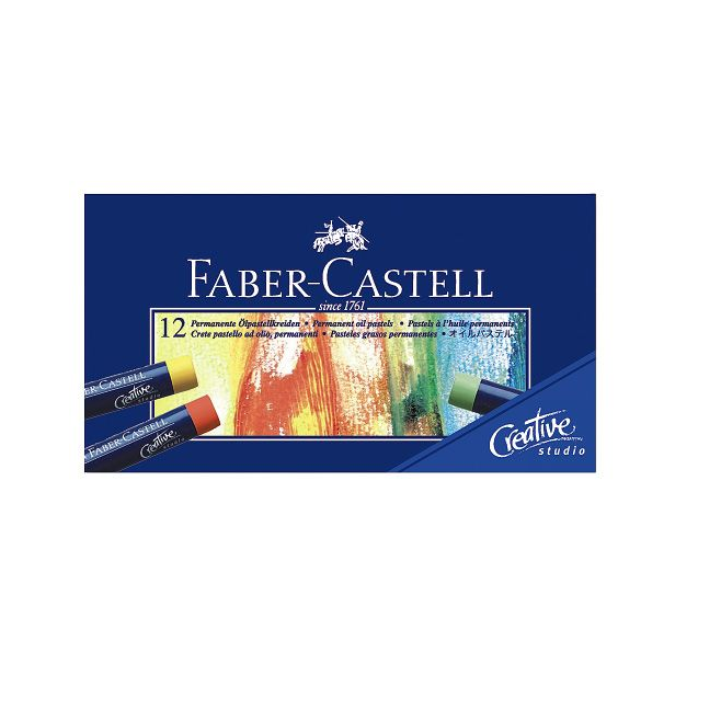 Pastele olejne Faber-Castell CREATIVE STUDIO QUALITY - 12 kolorów