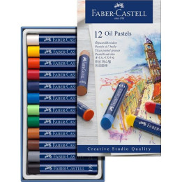 Pastele olejne Faber-Castell CREATIVE STUDIO QUALITY - 12 kolorów