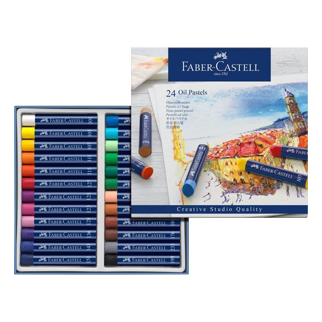 Pastele olejne Faber-Castell CREATIVE STUDIO QUALITY - 24 kolory