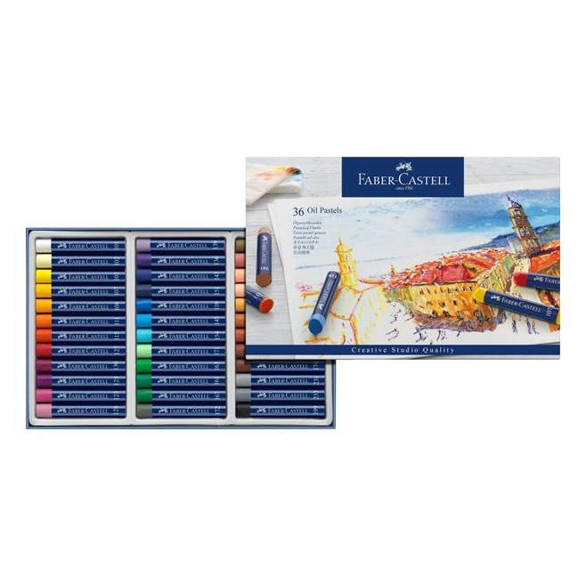 Pastele olejne Faber-Castell CREATIVE STUDIO QUALITY - 36 kolorów