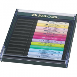 Pisaki artystyczne Faber Castell - PITT ARTIST PEN - PASTEL - 12 kolorów