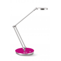 Lampka biurkowa Cep CLED-400 ze ściemniaczem - srebrno-różowa