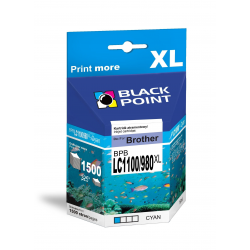 Atrament Black Point Brother LC1100/980XLC - cyan