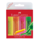 Zakreślacz Faber Castell neon komplet w etui - 4 kolory
