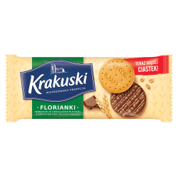 Ciastka Krakuski Florianki w czekoladzie mlecznej 171g