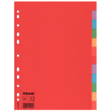Przekładki kartonowe Esselte bez karty opisowej A4 kolorowe  - 12 kart