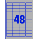 Etykiety znamionowe srebrne A4 - 45,7x21,2 /20 ark