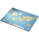 Mata na biurko Esselte 400 x 530 mm z mapą świata